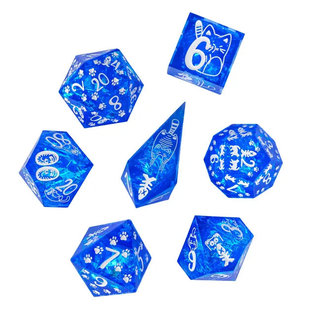 Resin Blue Kitty